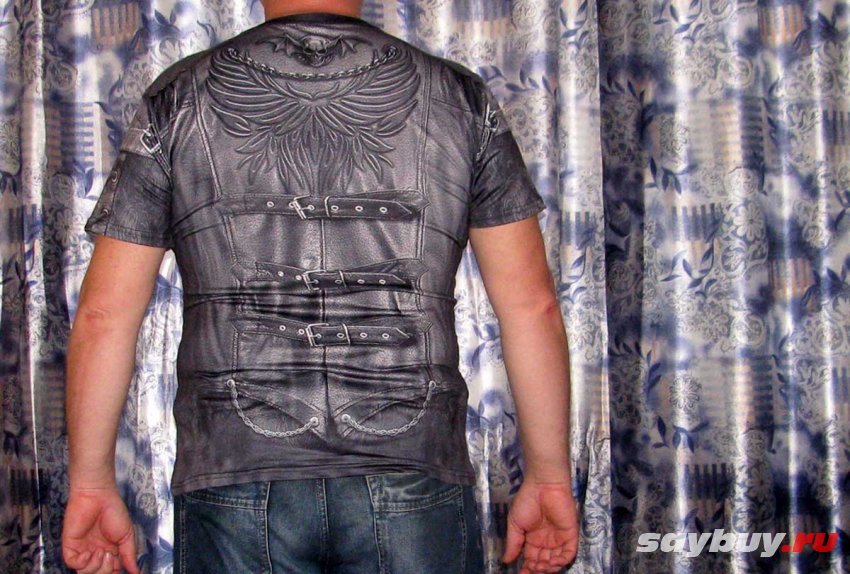 3D футболка - со спины