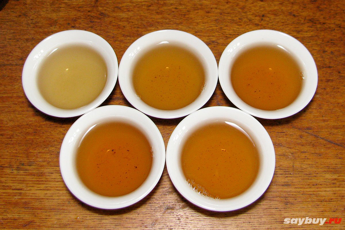 Старый белый чай Шоу Мэй 2013 (2016) года - 5 проливов чая