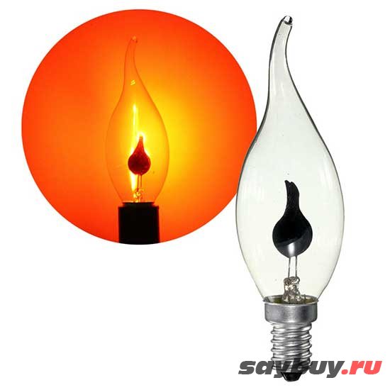 Неоновая лампа-свеча с Aliexpress и Taobao