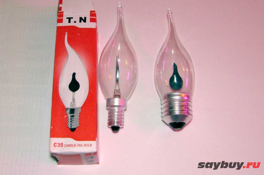 Неоновая лампа свеча с Aliexpress и Taobao